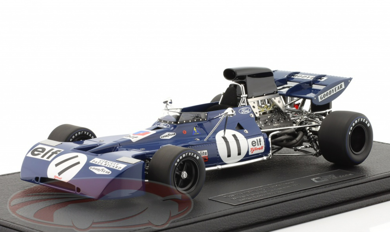 1/18 GP Replicas 1971 Formula 1 Jackie Stewart Tyrrell 003 #11 Winner French GP World Champion Car Model