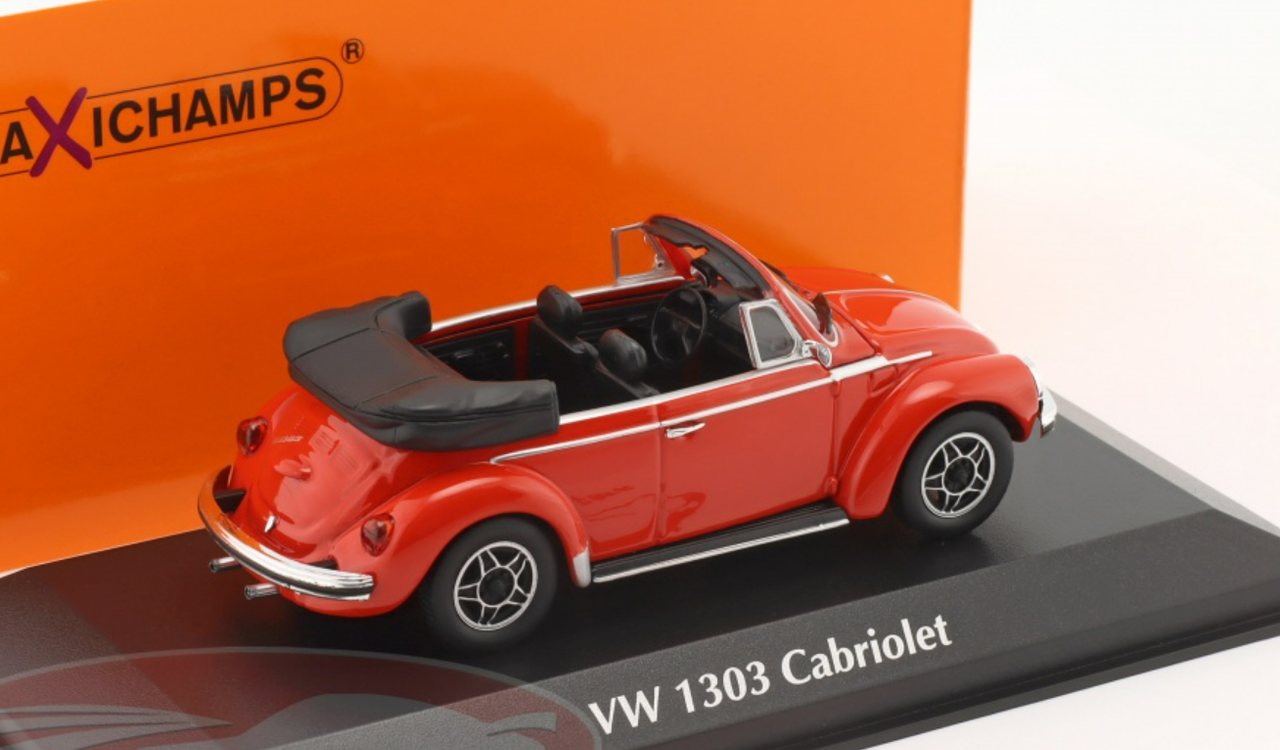 1/43 Minichamps 1979 Volkswagen VW Beetle 1303 Convertible (Red) Car Model