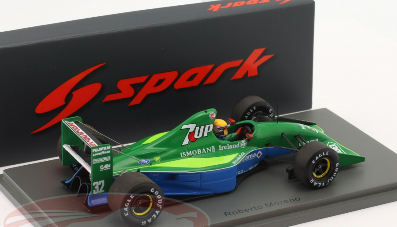 1/43 Spark 1991 Formula 1 Roberto Moreno Jordan 191 #32 Italy GP Car Model