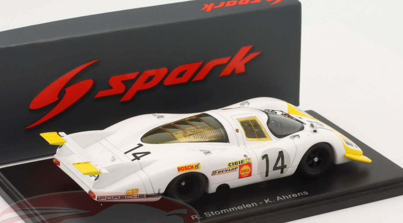 1/43 Spark 1969 Porsche 917 LH #14 24h LeMans Porsche System Engineering Rolf Stommelen, Kurt Ahrens jr. Car Model