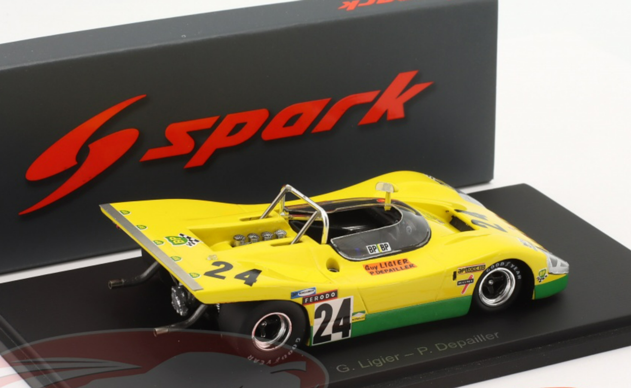 1/43 Spark 1971 Ligier JS3 #24 24h LeMans Automobiles Ligier Guy Ligier, Patrick Depailler Car Model