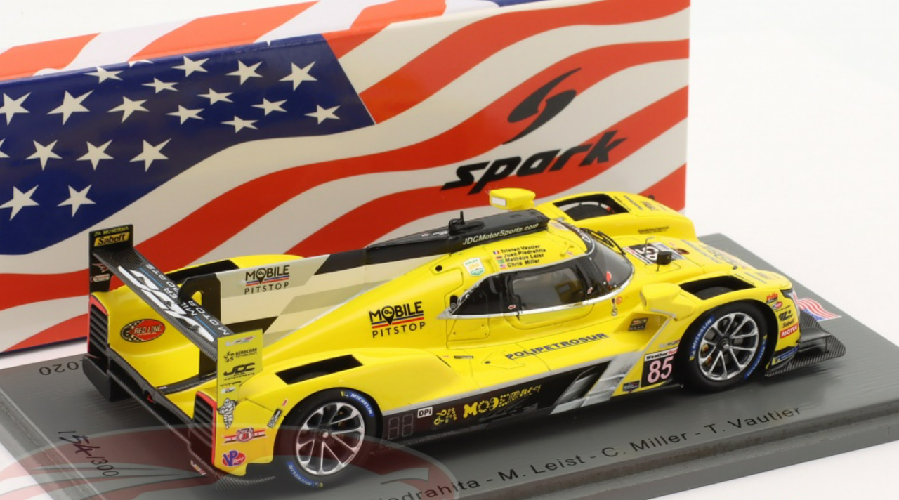 1/43 Spark 2020 Cadillac DPi-VR #85 5th 24h Daytona JDC-Diller Motorsports Juan Piedrahita, Matheus Leist, Chris Miller, Tristan Vautier Car Model