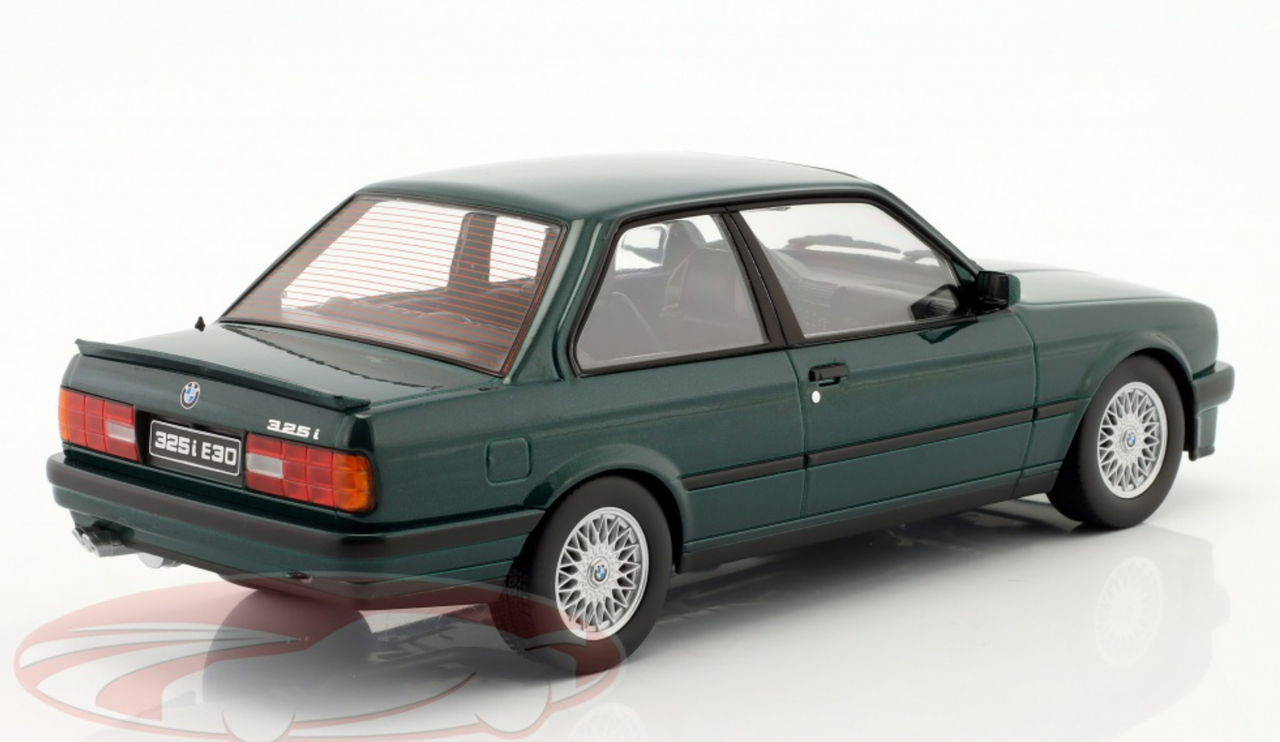 1/18 KK-Scale 1987 BMW 325i (E30) M Package (Dark Green Metallic) Car Model