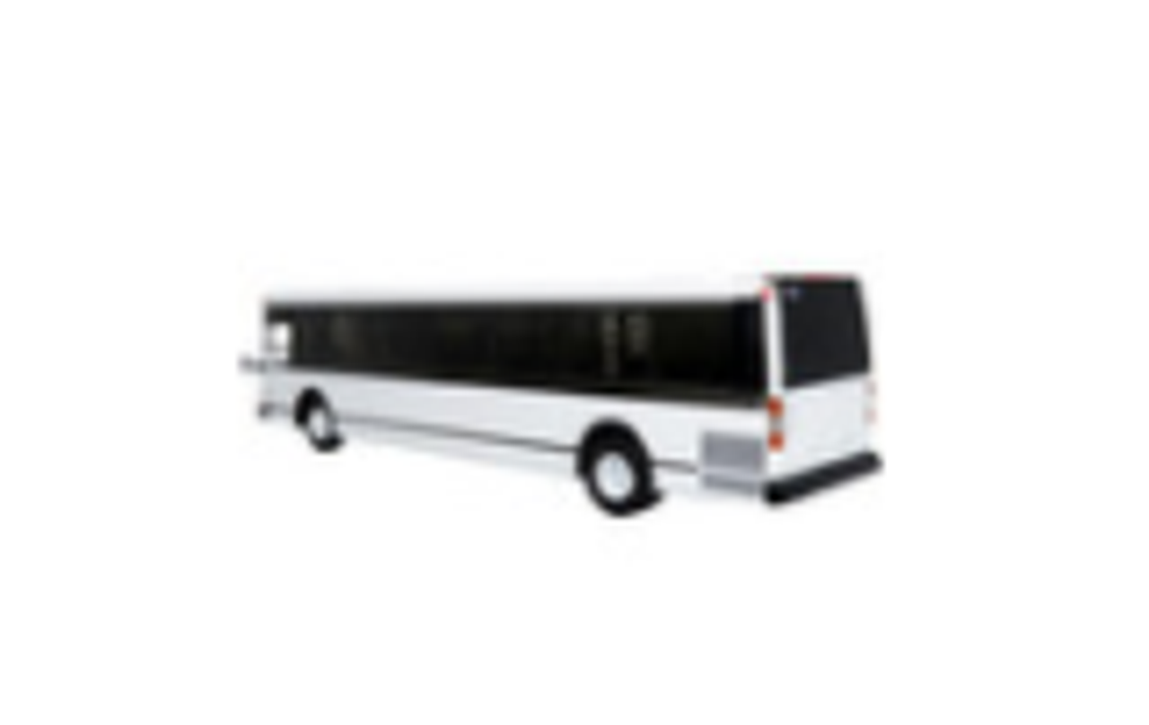 1980 Grumman 870 Advanced Design Transit Bus Plain White "Vintage Bus & Motorcoach Collection" 1/87 Diecast Model by Iconic Replicas