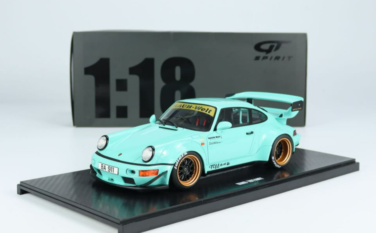 1/18 GT Spirit 2015 Porsche 911 RWB (Tiffany Blue) Resin Car Model