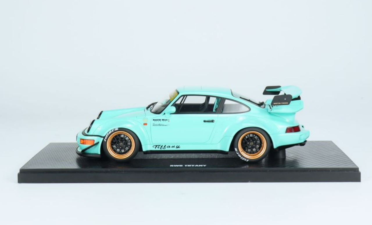 1/18 GT Spirit 2015 Porsche 911 RWB (Tiffany Blue) Resin Car Model