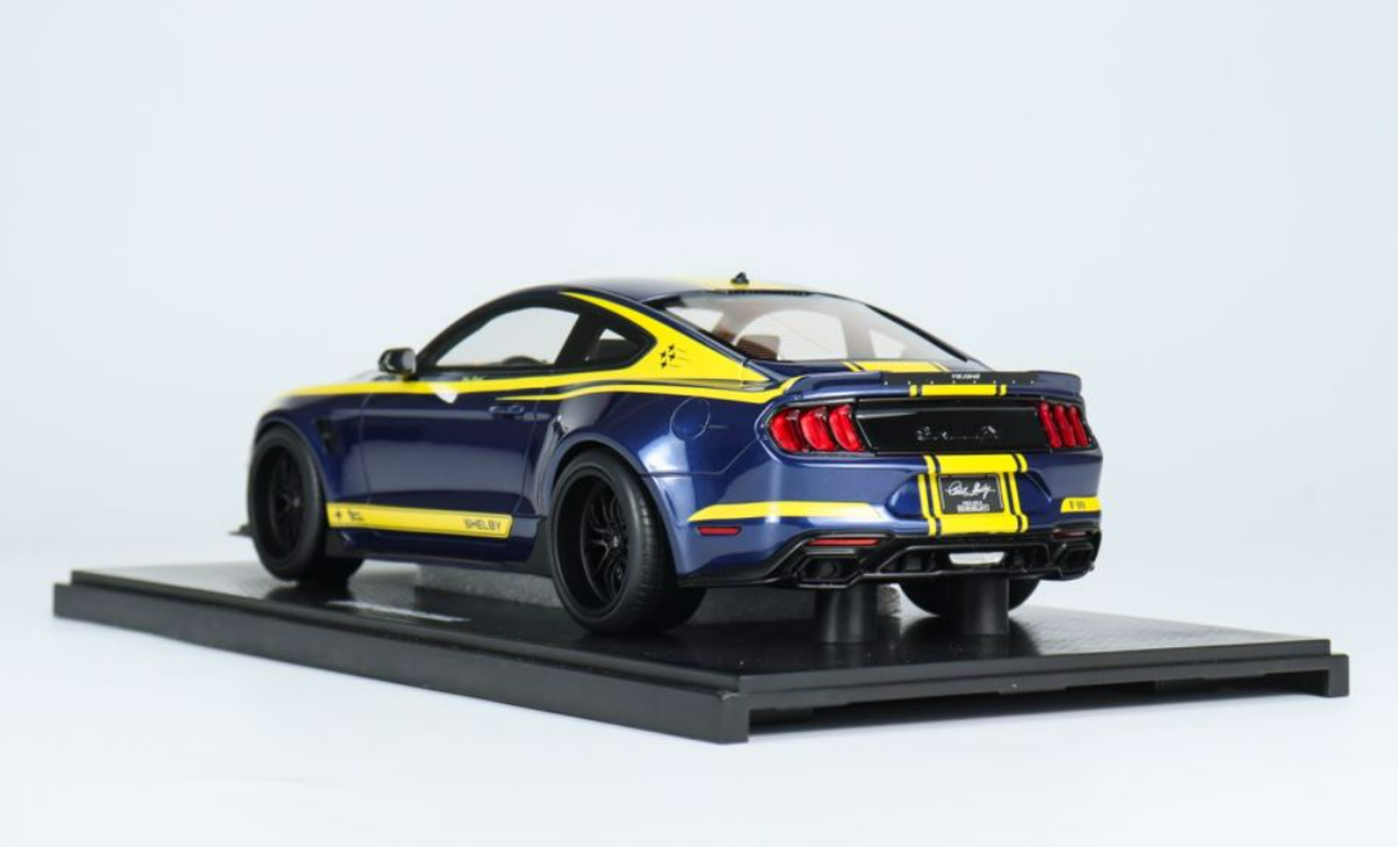 1/18 GT Spirit 2021 Ford Mustang Shelby Super Snake "Blue Hornet" Resin Car Model