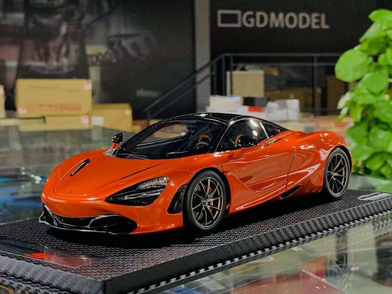 1 18 Tecnomodel Mclaren 7s Orange Resin Car Model Limited Livecarmodel Com