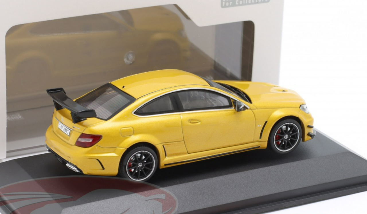 1/43 Solido 2012 Mercedes-Benz AMG C63 Coupe Black Series (Solar Beam Yellow) Diecast Car Model