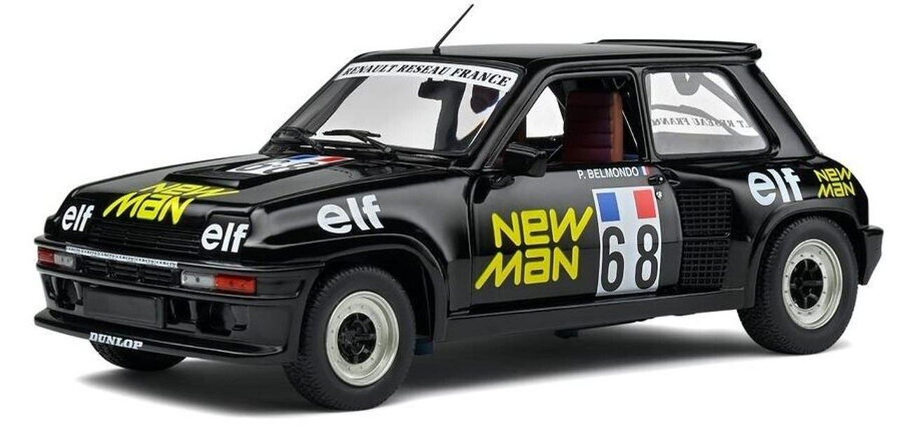 1/18 Solido 1984 Renault 5 Turbo #68 European Cup Paul Belmondo Diecast Car Model