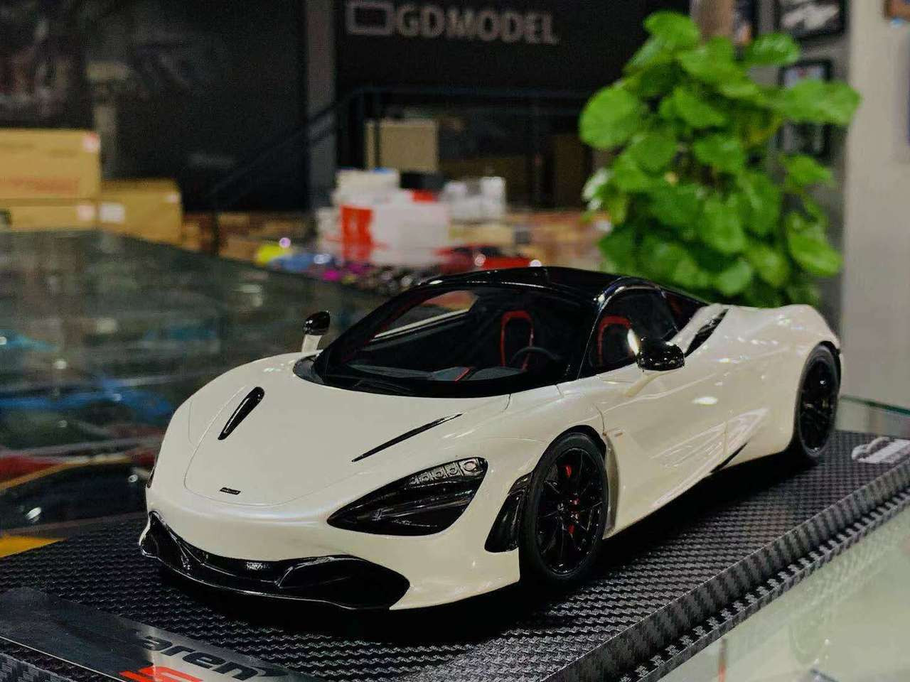 1 18 Tecnomodel Mclaren 720s White Resin Car Model Limited Livecarmodel Com