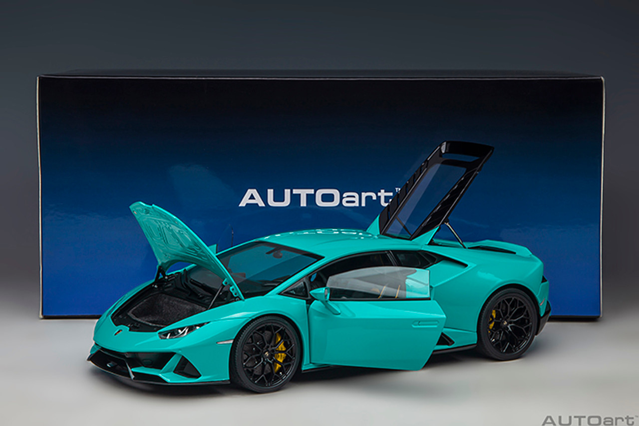 1/18 AUTOart Lamborghini Huracan EVO (Blu Glauco Blue) Car