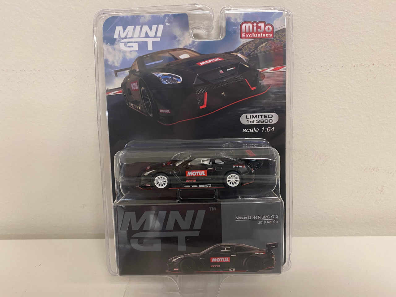 CHASE CAR 1/64 Mini GT 2018 Nissan GT-R Nismo GT3 (Matt Black with