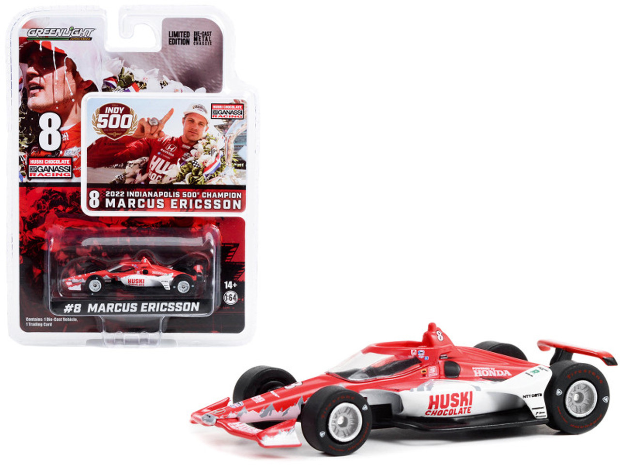 マーカス・エリクソン #8 Marcus Ericsson / Huski Chocolate (Chip Ganassi Racing '2022 Indianapolis 500 Champion) / Indy Car 1:64