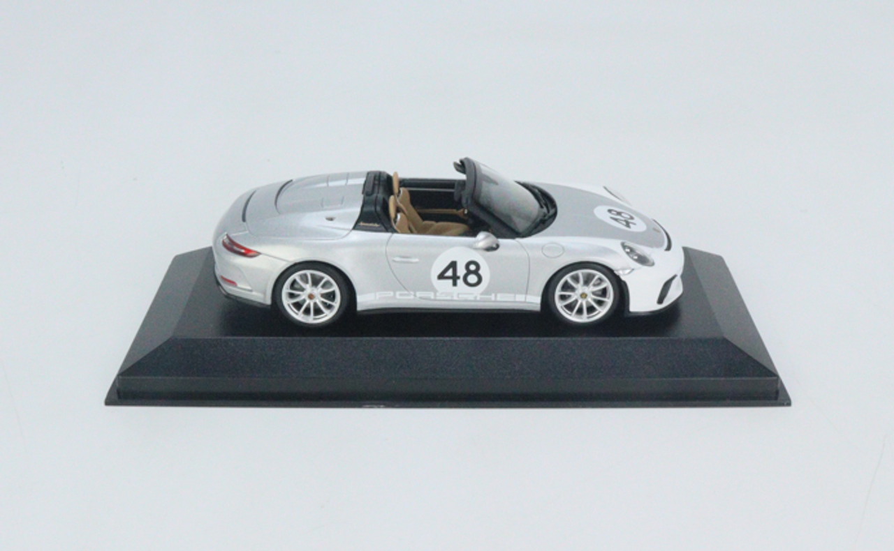 1/43 Minichamps 2019 Porsche 911 Speedster #48 Heritage Package (Silver Metallic) Car Model