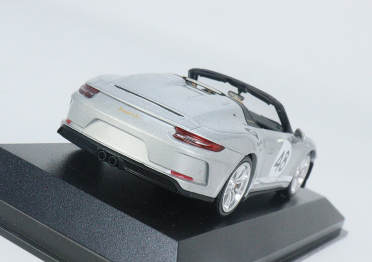 1/43 Minichamps 2019 Porsche 911 Speedster #48 Heritage Package (Silver Metallic) Car Model