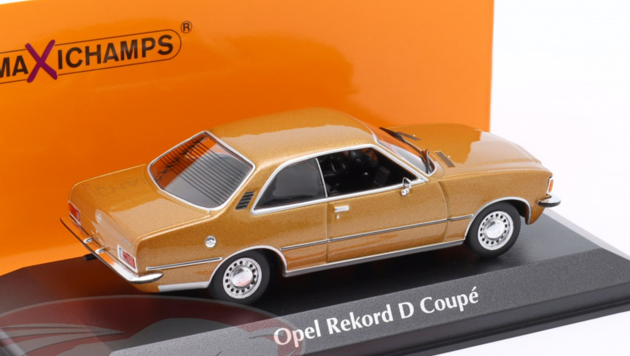 1/43 Minichamps 1975 Opel Rekord D Coupe (Gold Metallic) Car Model