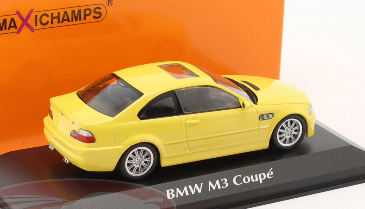 1/43 Minichamps 2001 BMW M3 (E46) Coupe (Yellow) Car Model