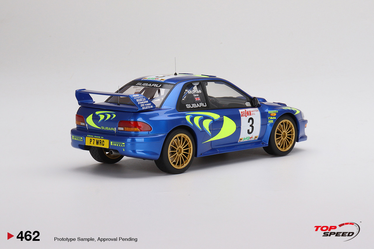 SUBARU IMPREZA WRC n° 3 / 4 RALLYE DE SAN REMO 1997 DECAL 1/43e PROV.MOULAGE