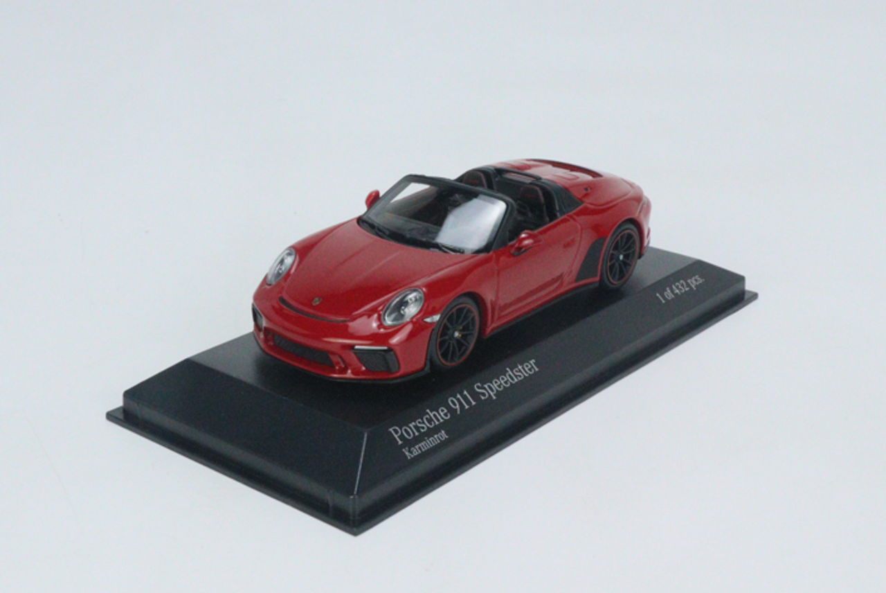 1/43 Minichamps 2019 Porsche 911 (991) Speedster (Dark Red Metallic ...