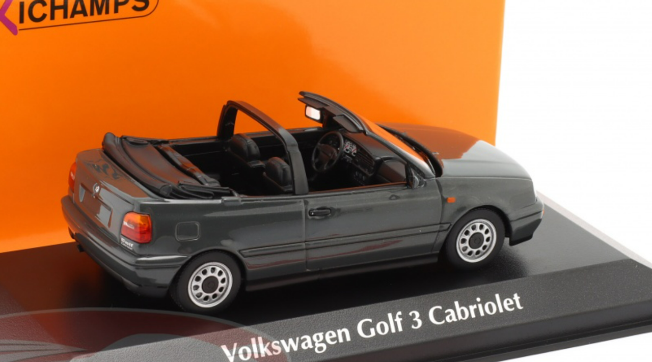 1/43 Minichamps 1997 Volkswagen VW Golf III Convertible (Grey Metallic) Car Model