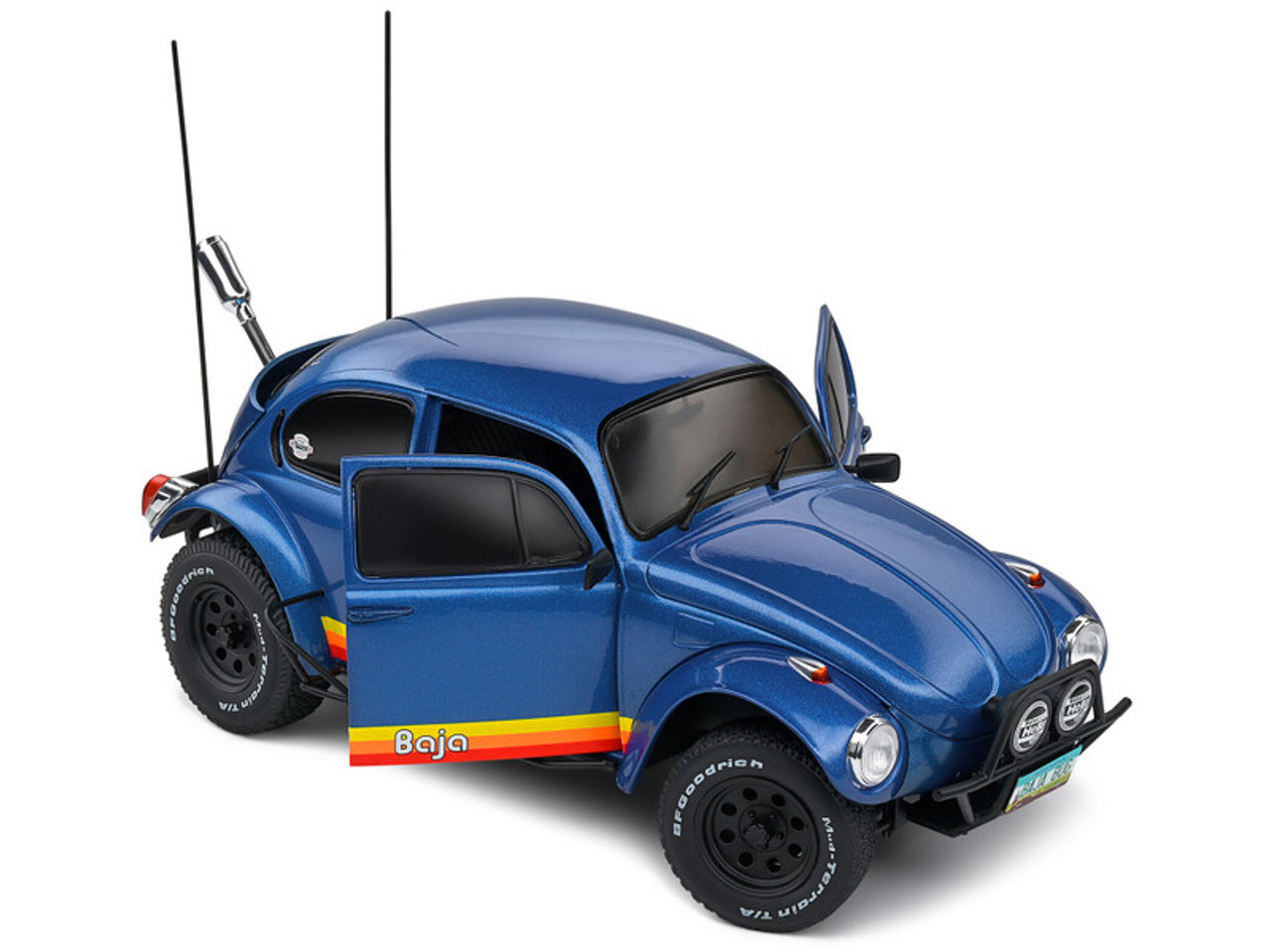 1/18 Solido 1975 Volkswagen VW Beetle Baja (Blue Metallic) Diecast Car Model