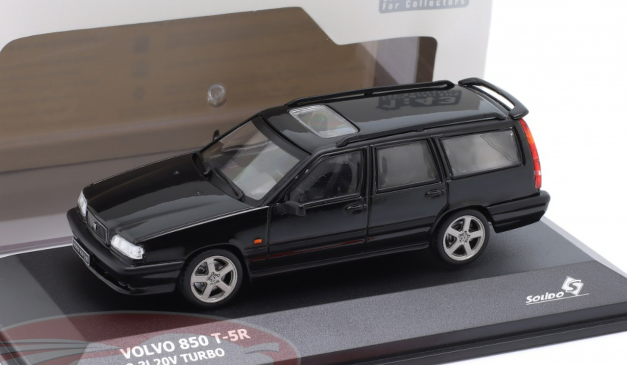 1/43 Solido 1995 Volvo 850 T5-R 2.3l 20V Turbo (Black) Diecast Car Model