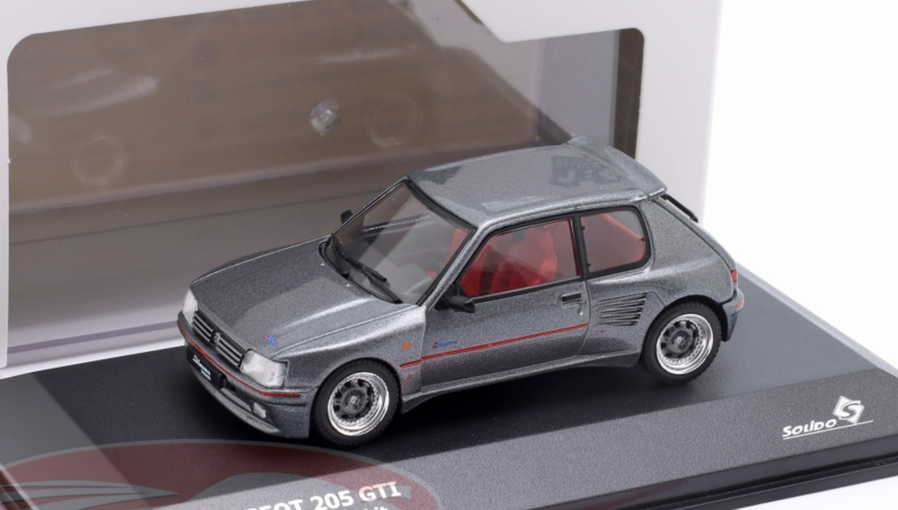 1/43 Solido 1989 Peugeot 205 Dimma (Grey Metallic) Diecast Car Model