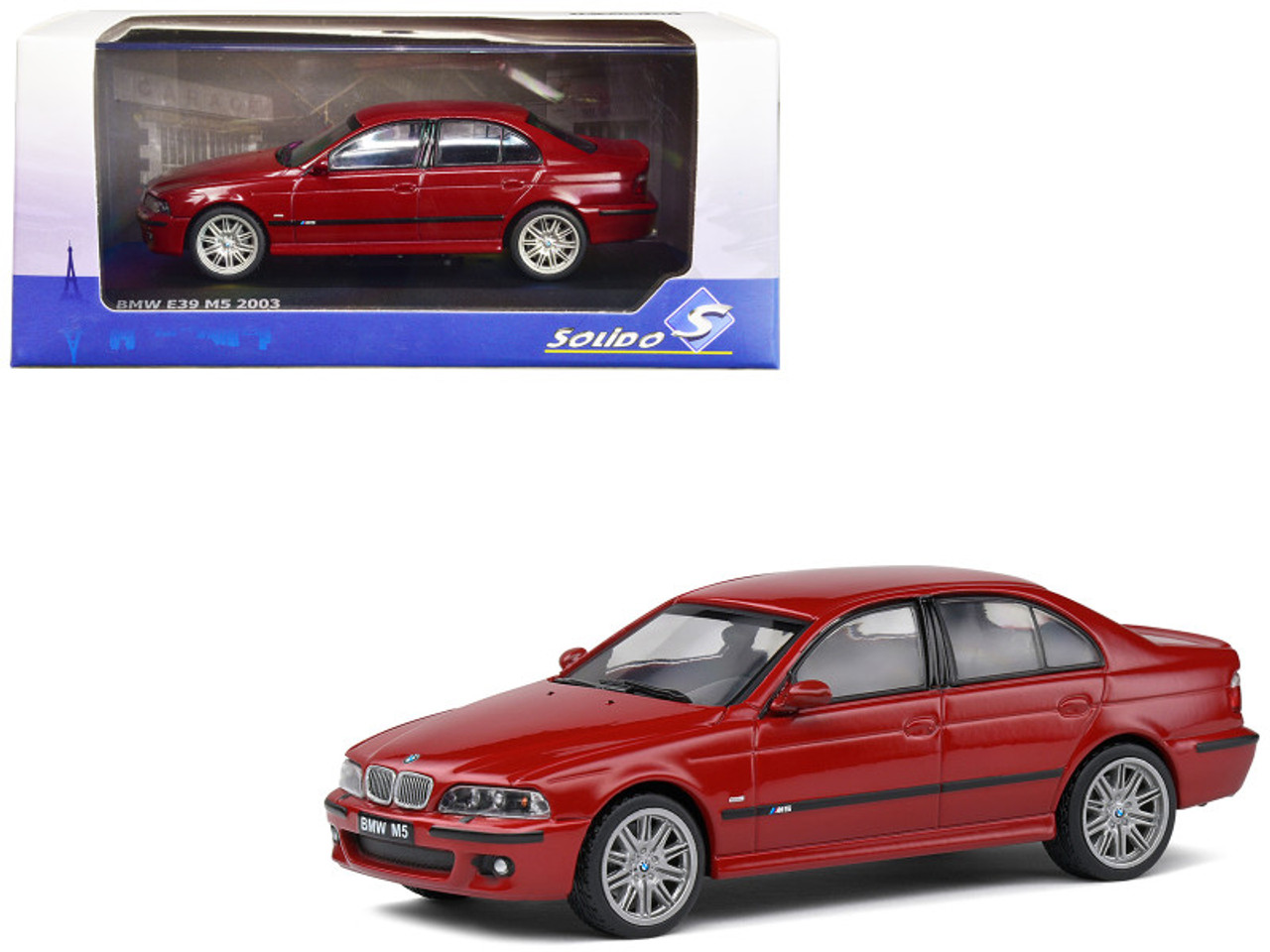 1/43 Solido 2004 BMW M5 (E39) (Imola Red) Car Model - LIVECARMODEL.com