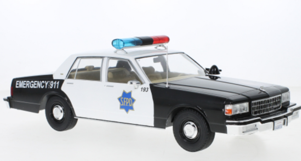 1/18 Model Car Group 1987 Chevrolet Caprice San Francisco Police car SFPD Car Model