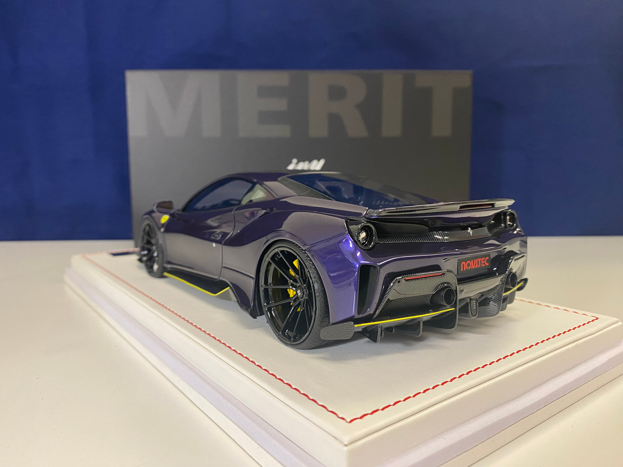 1/18 Ivy Novitec Ferrari 488 Pista (Hong Kong Purple) Resin Car Model  Limited 66 Pieces