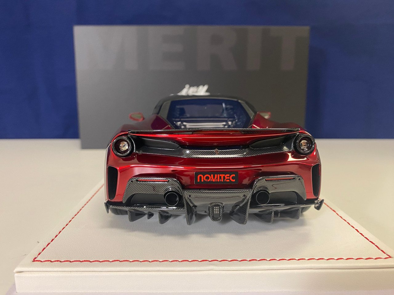 1/18 Ivy Novitec Ferrari 488 Pista (Rosso Fiorano Red) Resin Car Model Limited 66 Pieces