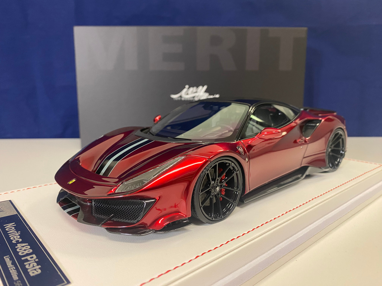 1/18 Ivy Novitec Ferrari 488 Pista (Rosso Fiorano Red) Resin Car Model  Limited 66 Pieces