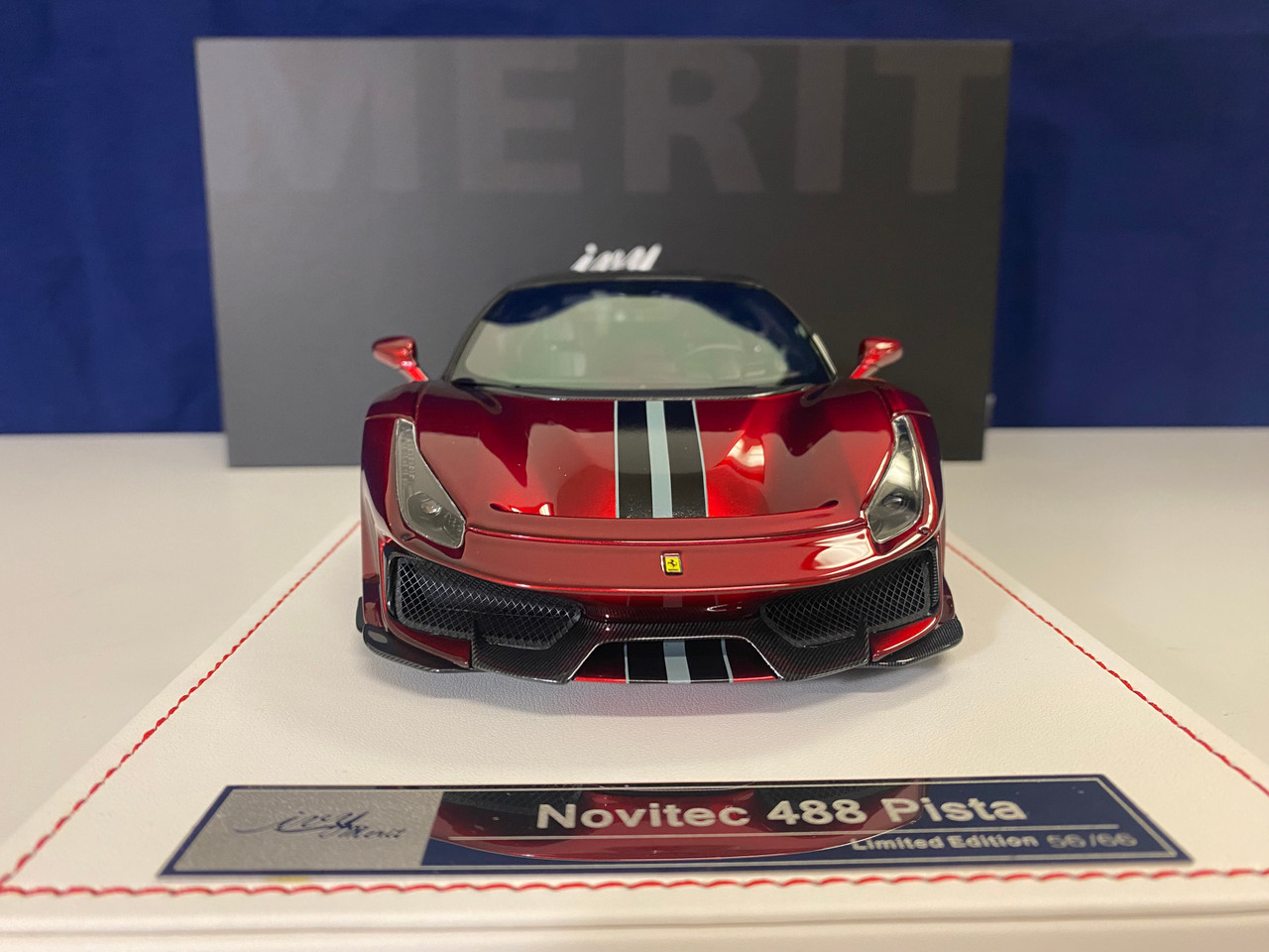 1/18 Ivy Novitec Ferrari 488 Pista (Rosso Fiorano Red) Resin Car Model  Limited 66 Pieces