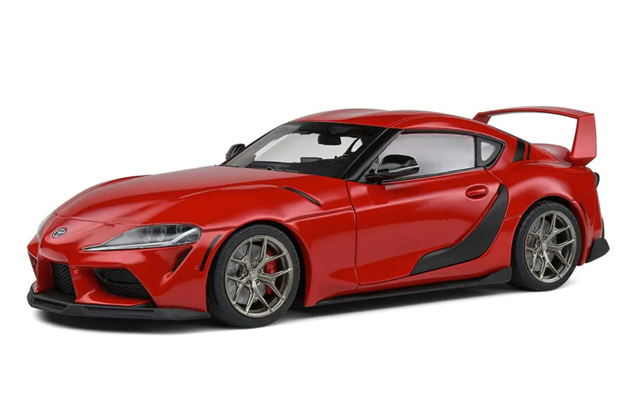 SOLIDO 1/18 トヨタ GR スープラ レッド 1/18 Solido 2023 Toyota GR Supra Streetfighter (Red) Diecast