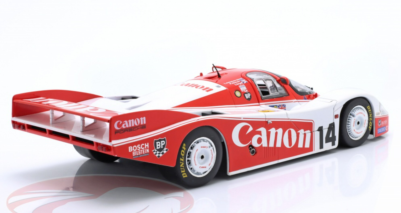 1/18 Solido 1983 Porsche 956LH #14 8th 24h LeMans Canon Racing Jonathan Palmer, Jan Lammers, Richard Lloyd Diecast Car Model