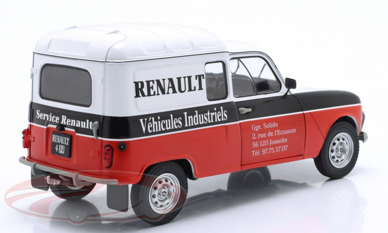 1/18 Solido 1988 Renault R4F4 Renault Service Renault R4F4 "Renault Vehicule Industriel" Diecast Car Model