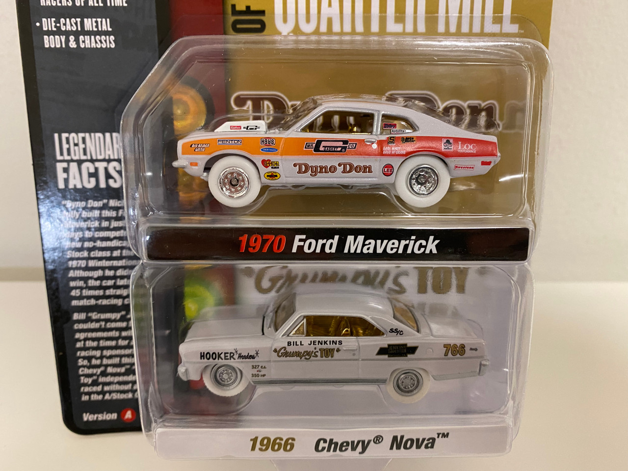 CHASE CARS WHITE LIGHTNING 1970 Ford Maverick Red Orange and White