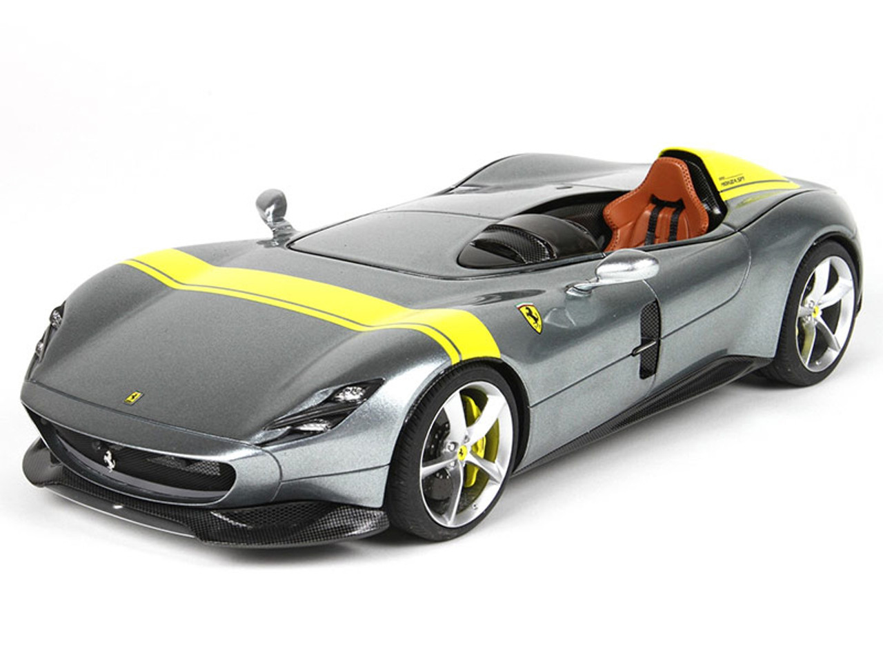 1/18 BBR Ferrari Monza SP1 (Silver) Resin Car Model - LIVECARMODEL.com