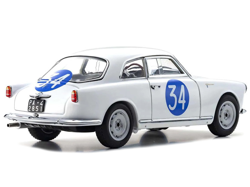 1/18 Kyosho 1960 #34 Alfa Romeo Giulietta SV Mille Miglia Diecast