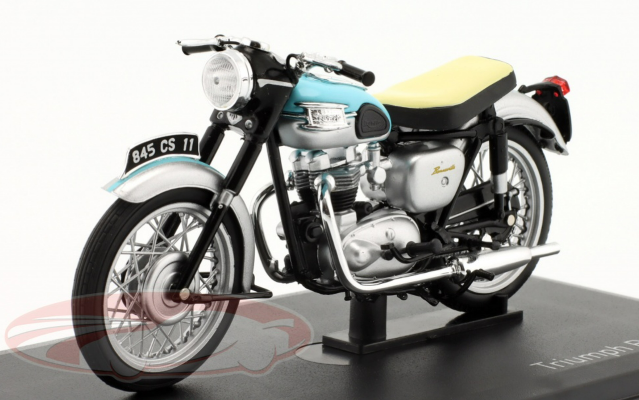 1/18 Norev 1959 Triumph Bonneville (Light Blue & Silver) Car Model