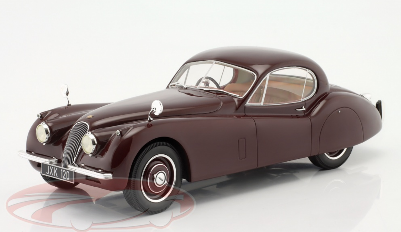 1/18 Cult Scale Models 1951-1954 Jaguar XK120 FHC RHD (Maroon Red) Car Model