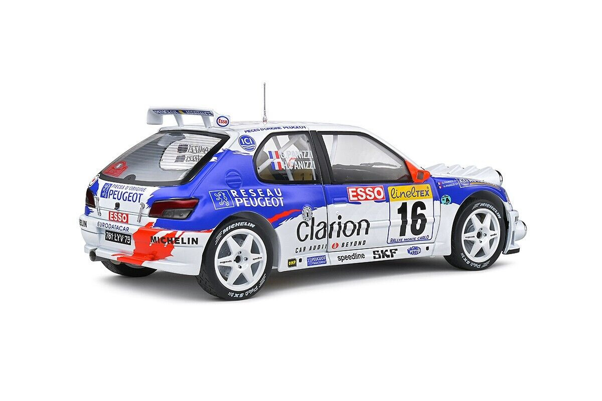 Miniature Ottomobile Peugeot 306 Rallye Phase 1 Maxi Panizzi, échelle 1/18, Bleu, Ot664