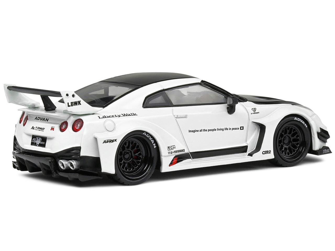 1/43 Solido Nissan GT-R (R35) Liberty Walk Body Kit (White & Black