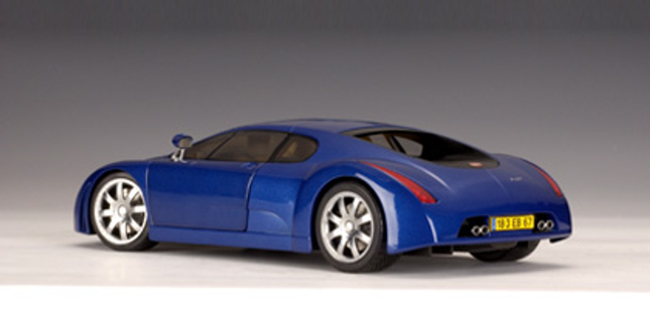 ミニカー autoart 1/18 Bugatti Chiron AUTOart 1/18 Bugatti Chiron EB 18.3 Concept Car Blue DIECAST