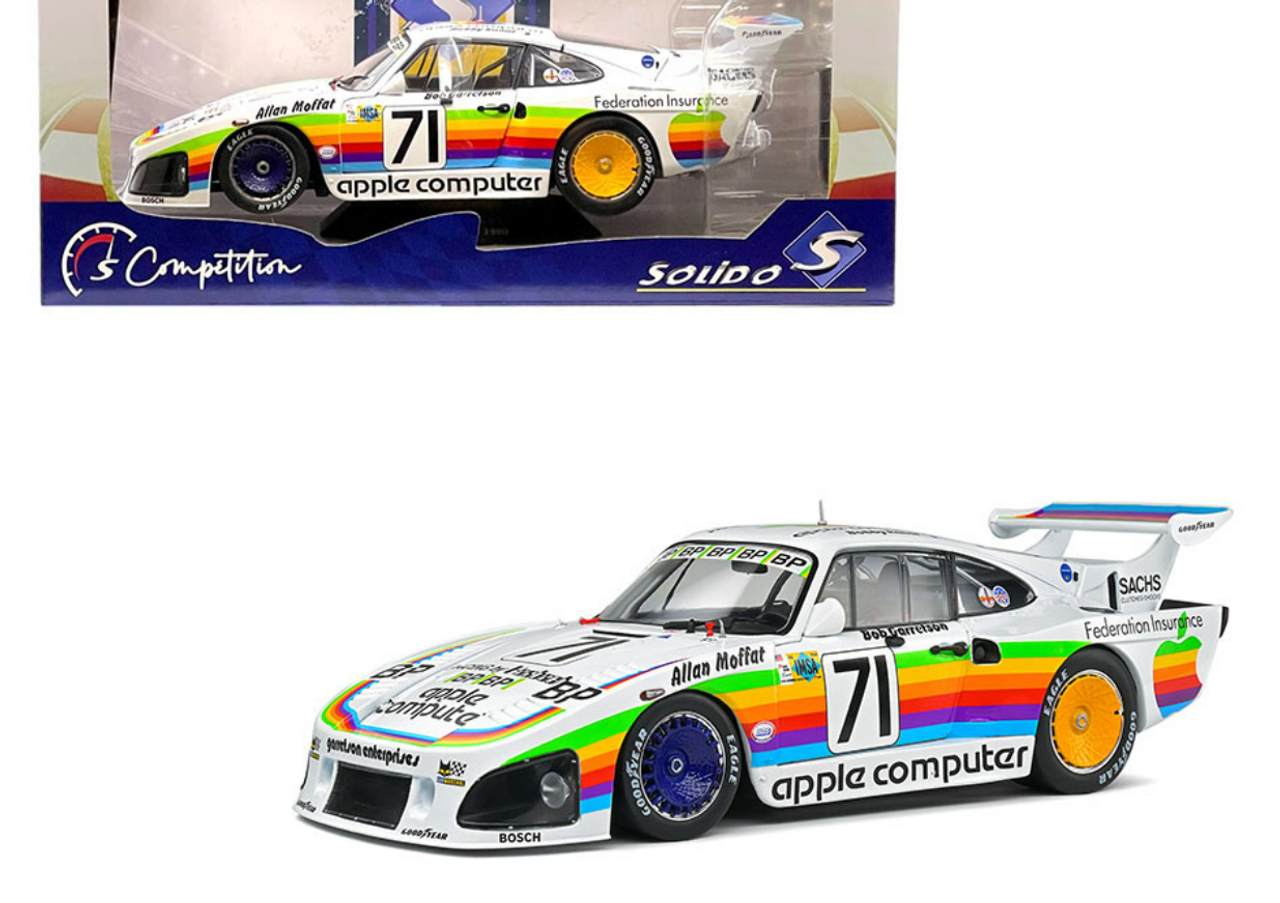 1/18 Solido 1980 Porsche 935 K3 #71 24h LeMans Dick Barbour Bobby Rahal, Allan Moffat, Bob Garretson Diecast Car Model