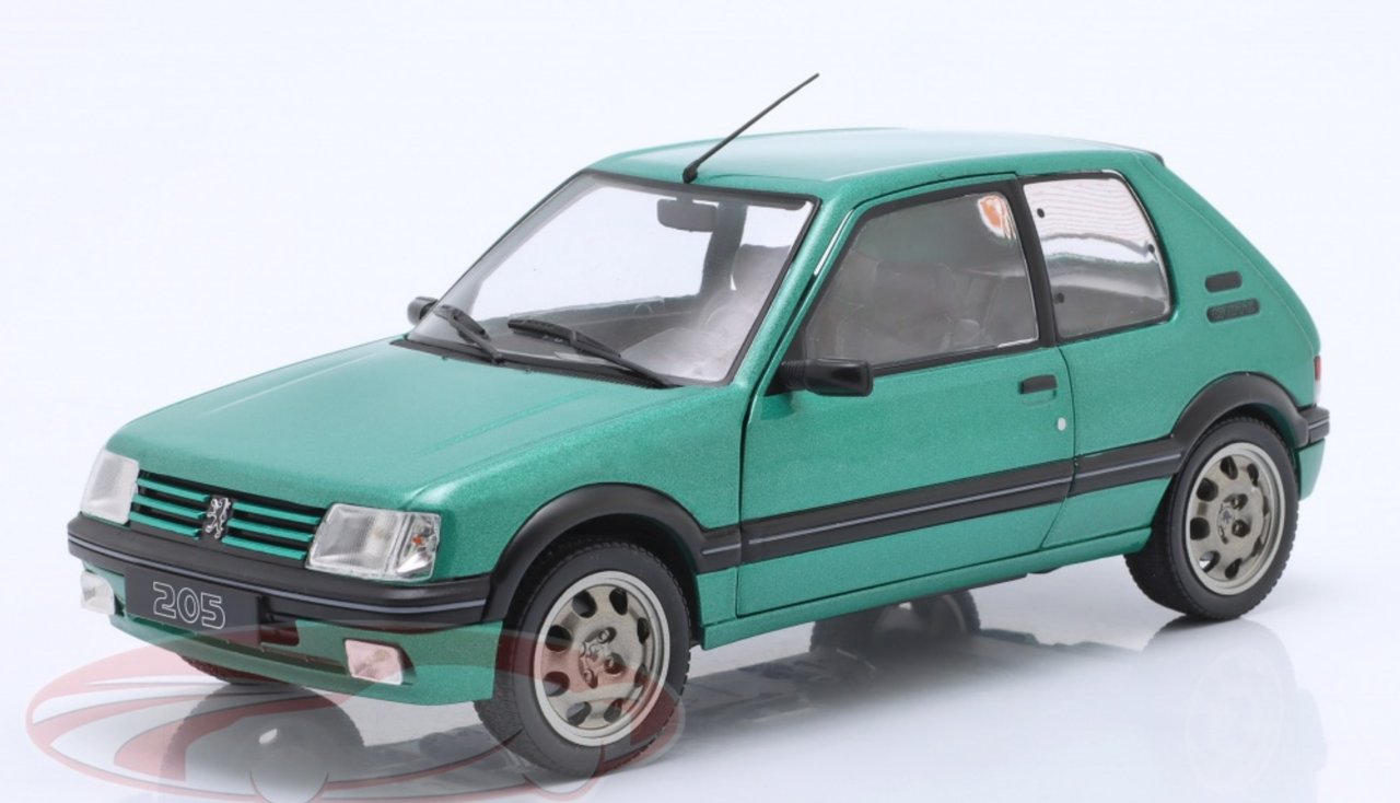 1/18 Solido 1992 Peugeot 205 GTi Griffe (Green) Diecast Car Model