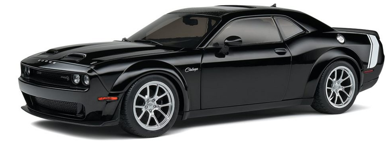 1/18 Solido 2023 Dodge Challenger SRT Hellcat Redeye Widebody (Black) Diecast Car Model