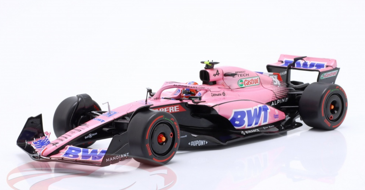 1/18 Solido 2022 Formula 1 Esteban Ocon Alpine A522 #31 6th Saudi Arabian GP Car Model