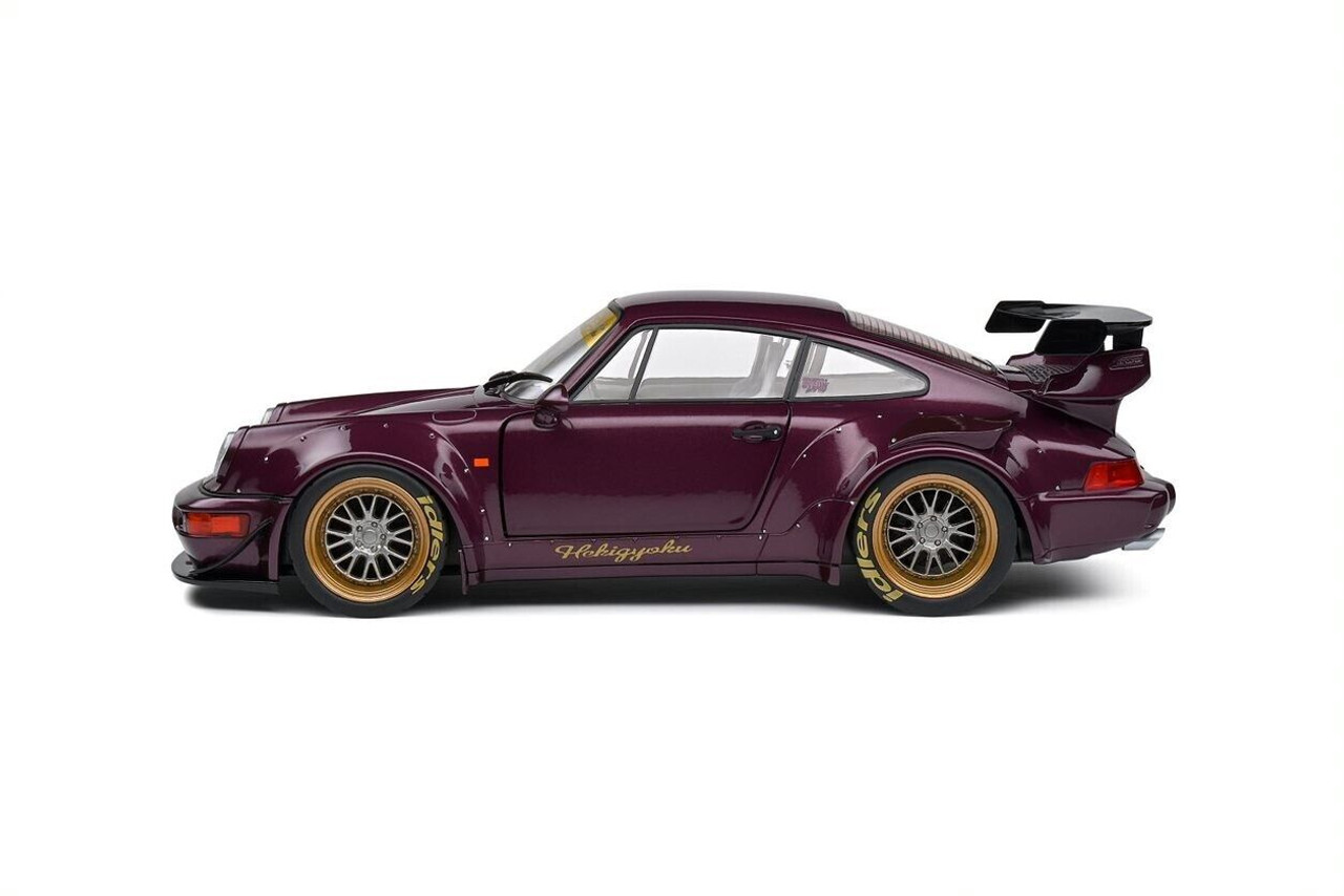 1/18 Solido 2022 Porsche 911 (964) RWB Rauh-Welt Hekigyoku (Violet Purple) Diecast Car Model